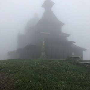 Martin Kostřeba na vrcholu Radhošť (26.6.2021 7:00)