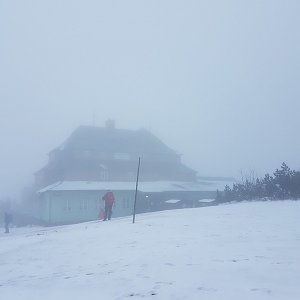 Marcela Kubíčková na vrcholu Šerlich - JV vrchol (26.11.2022 11:10)