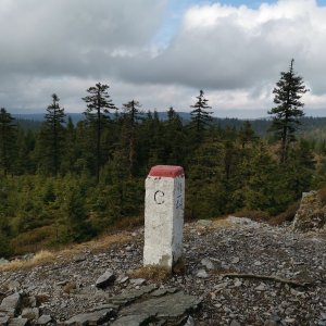 Martin Horáček na vrcholu Brousek (3.3.2024 11:30)