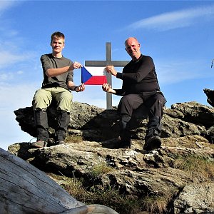 Michal Kříž na vrcholu Svaroh (28.10.2022 11:03)