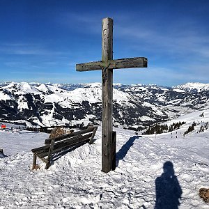 Martin Matějka na vrcholu Pengelstein (14.2.2019 10:39)