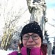 Kamila  Petrová na vrcholu Radegast (12.1.2020 13:45)