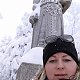 Marta Homolová na vrcholu Radegast (17.1.2021 10:02)