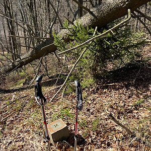 Radka D na vrcholu Kameňák (29.3.2024)