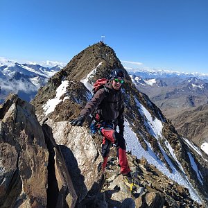 David Dav na vrcholu Wildspitze (Nordgipfel) (6.7.2022 10:20)