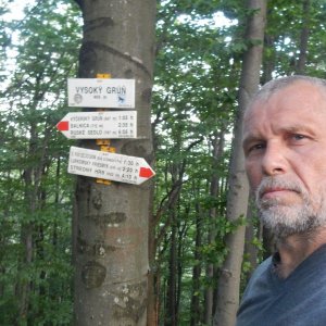 Rastislav Biarinec na vrcholu Vysoký grúň (22.7.2020 17:42)