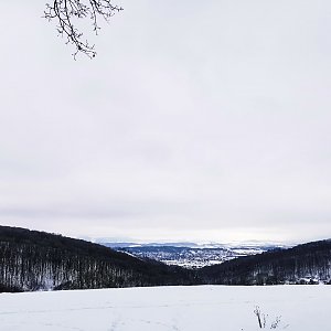 Lenka Hodíková na vrcholu U Lesa (4.2.2021 0:36)