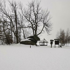 Martin Horáček na vrcholu Kamenná hora (24.12.2023 13:25)