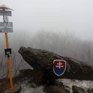 Jozef Farkaš na vrcholu Veľký Inovec (6.1.2018 13:16)