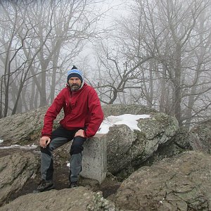 Jaroslav Flidr na vrcholu Veľký Inovec (15.1.2023)