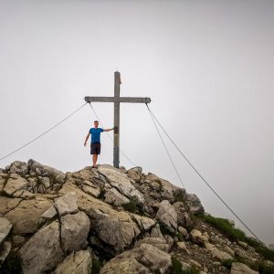 Jiří Králík na vrcholu Augstenberg (20.7.2023 17:44)