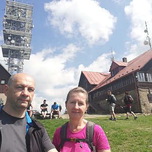 Dana + jirka na vrcholu Malý Javorový (15.5.2022 10:52)
