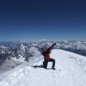 Martin Horáček na vrcholu Mont Blanc (8.9.2012 12:54)