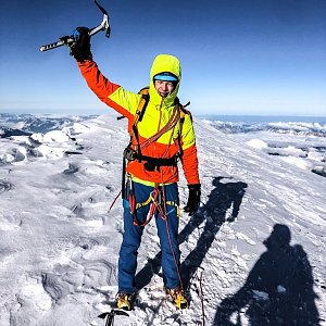 Jirka Cimler na vrcholu Mont Blanc (28.9.2019 10:45)