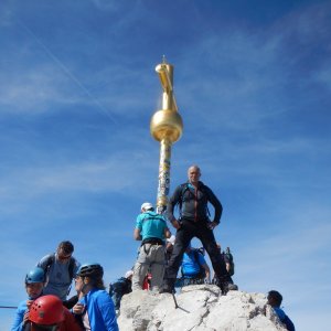 Rastislav Biarinec na vrcholu Zugspitze (14.9.2019 13:20)