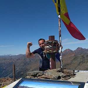 michalzhor na vrcholu Coma Pedrosa (7.9.2019 9:00)