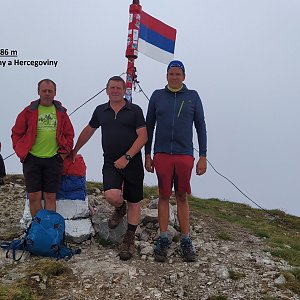 Jirka Zajko na vrcholu Bosanski Maglić (17.7.2021 11:17)