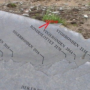 Jirka Zajko na vrcholu Vinjeronden (9.7.2011 15:10)