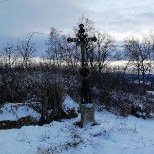 Vladimír Grančay na vrcholu Na Bílém vršku (14.1.2024 16:28)