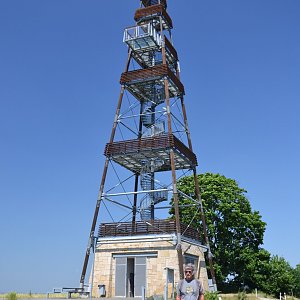 Jarda Vála na vrcholu Čížovka (18.6.2021)