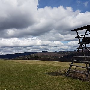 Marcela Kubíčková na vrcholu Horní Vysocka (16.4.2023 11:20)