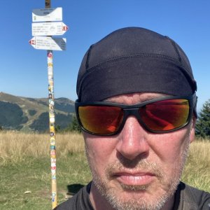 Petr Karmazín na vrcholu Kečka (2023)