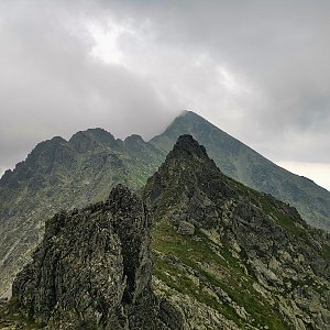 Martin Horáček na vrcholu Predný Slavkovský hrb (25.7.2021 10:07)