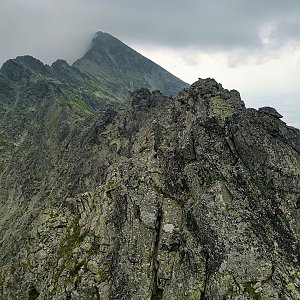 Martin Horáček na vrcholu Zadný Slavkovský hrb (25.7.2021 9:53)
