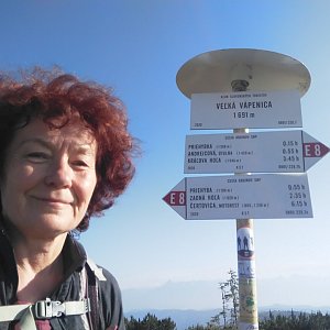 Anna na vrcholu Veľká Vápenica (4.7.2021)