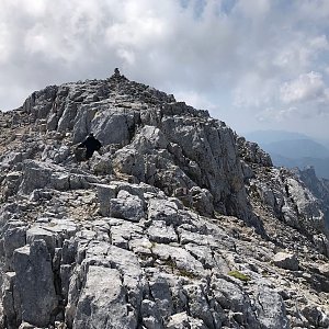 Martin Matějka na vrcholu Großer Priel, Westgipfel (23.7.2021 15:14)