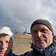 Ivana a Petr Kadovi na vrcholu Velká Javořina (4.3.2022 11:05)