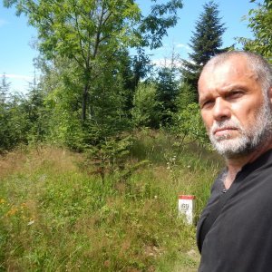 Rastislav Biarinec na vrcholu Poprovka / Wajdów Groń (28.7.2020 10:49)