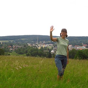 Iveta Válová na vrcholu U Spálené hospody (7.6.2024)